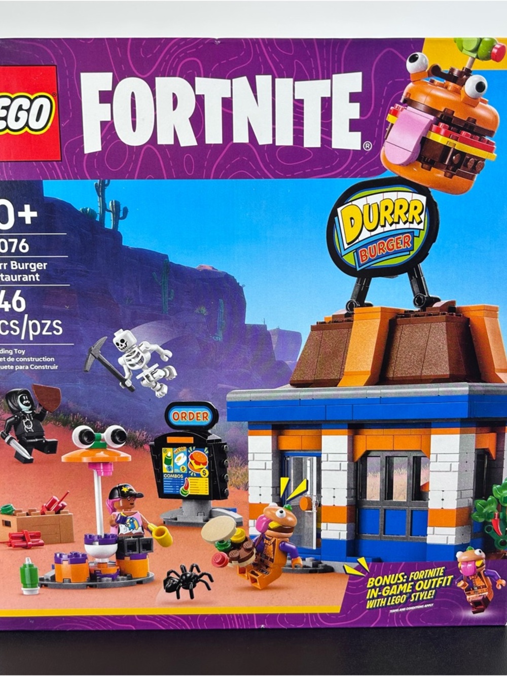 LEGO Fortnite Durr Burger Restaurant 77076 Building Set 546 Pieces